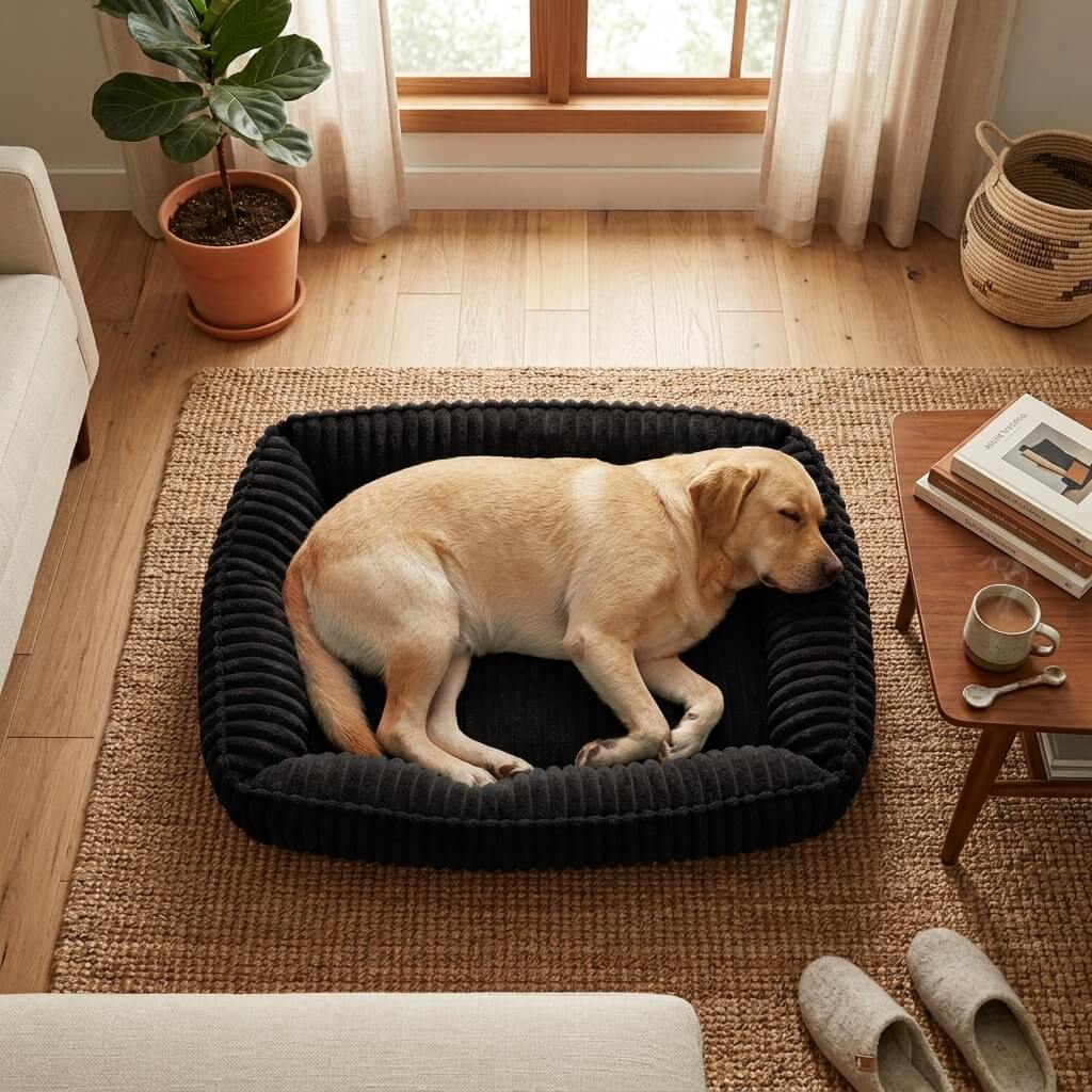 Pftonia Rectangle Plush Dog Bed