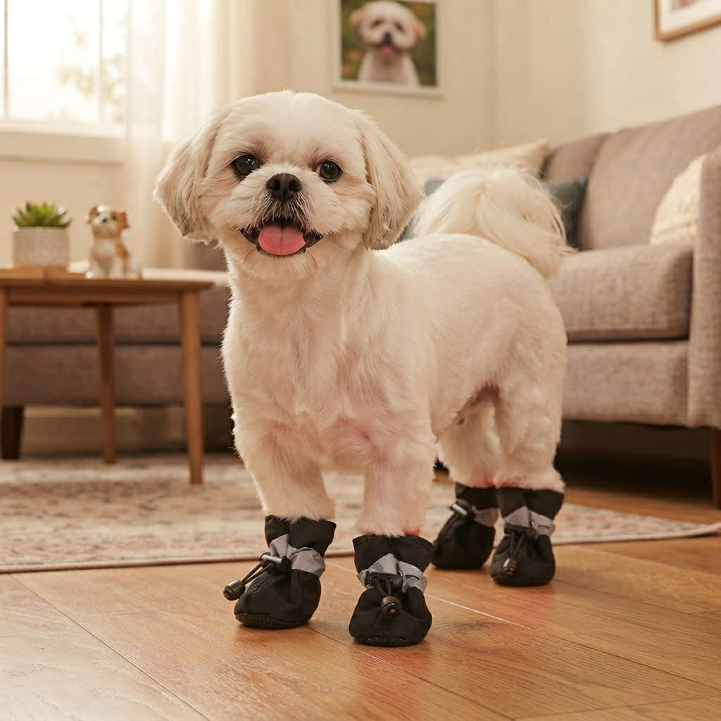 4-Piece Waterproof Non-Slip Dog Shoes