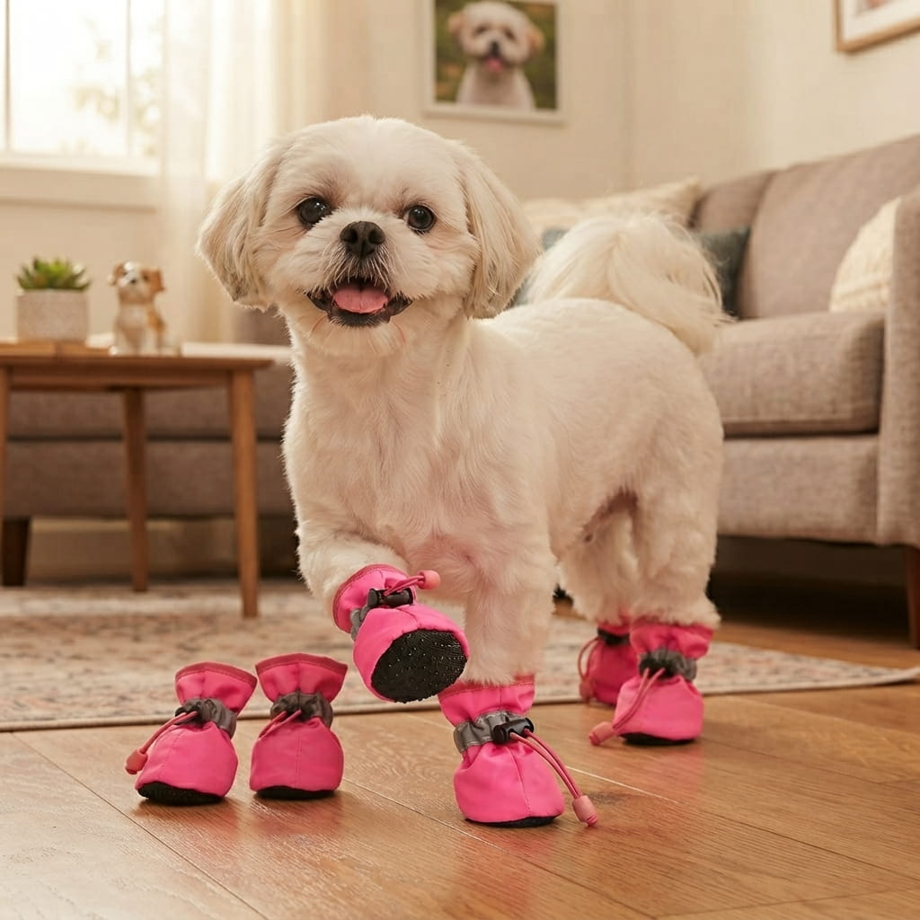 4-Piece Waterproof Non-Slip Dog Shoes