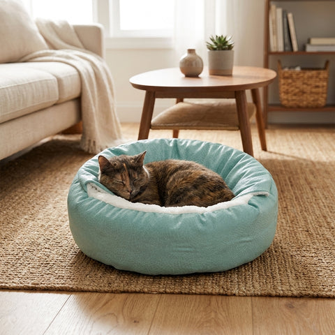 Orthopedic Dog Bed With Hooded Blanket Machine Washable